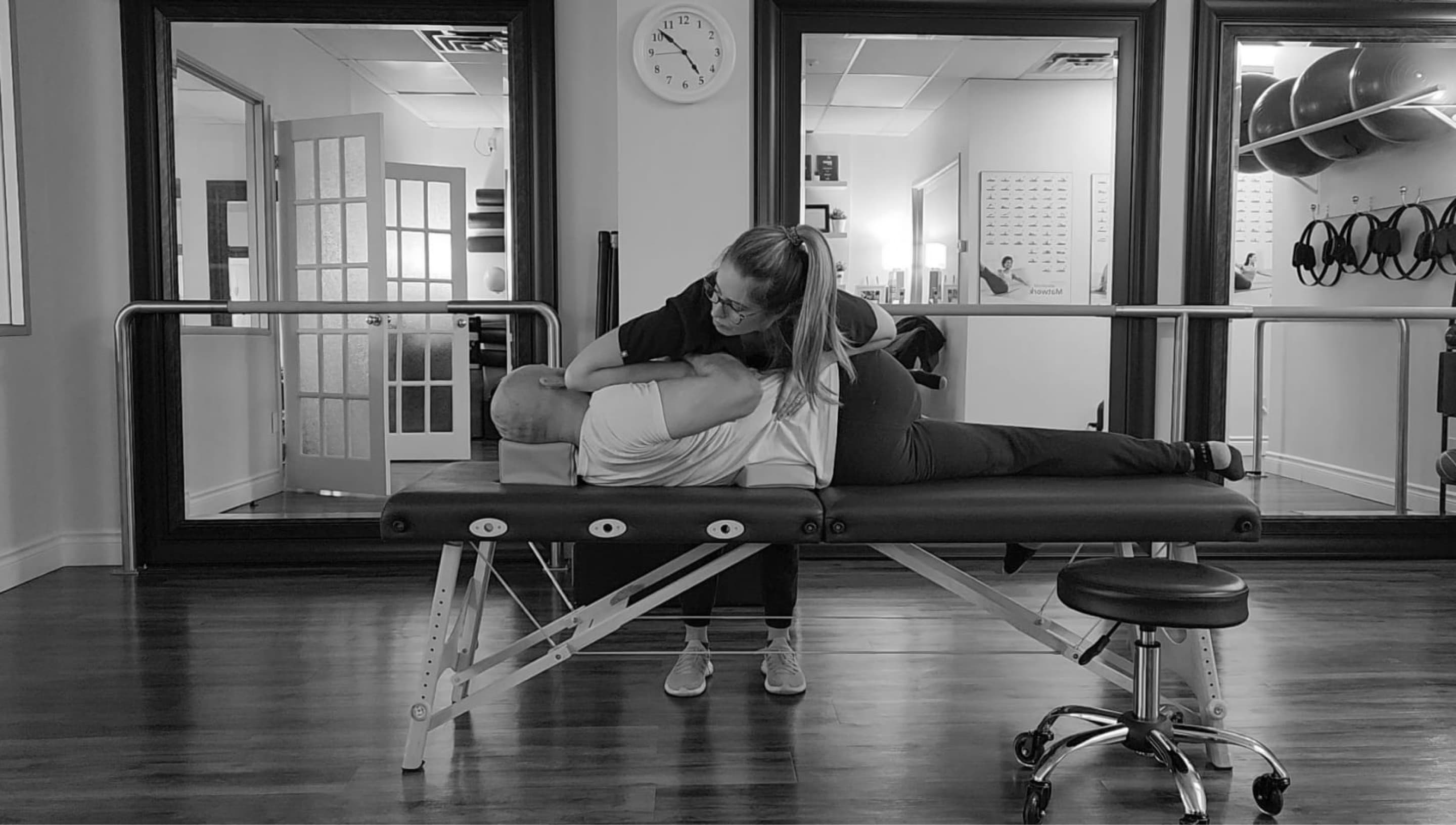 Ashley treating a patient